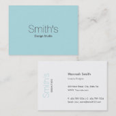 Elegantes Berufliches Schlichtes modernes Pulver B Visitenkarte (Vorne/Hinten)