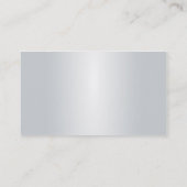 Elegantes berufliches schlichtes schwarzes visitenkarte (Rückseite)