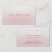 Elegantes Berufliches, schlichtes Template Moderne Visitenkarte (Vorne/Hinten)