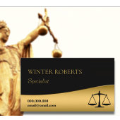 Elegantes berufliches Schwarz-Gold- Visitenkarte