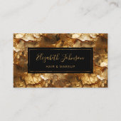 Elegantes Berufliches Schwarzes Glitzer Visitenkarte (Vorderseite)