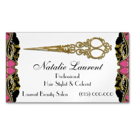 Elegantes berufliches Scissor französisches Barock Magnetische Visitenkarte