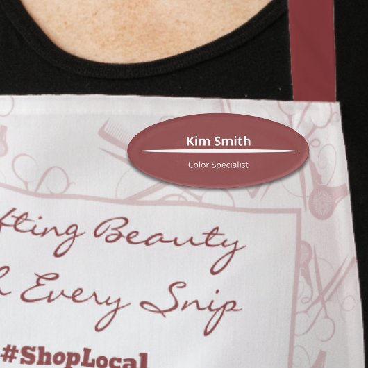 Elegantes Berufliches Smoky-Topaz-Know-how & Oval Namenschild