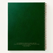 Elegantes Berufliches SpiralNotebook Notizblock (Rückseite)