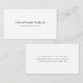 Elegantes Berufliches Template Modernes Minimalist Visitenkarte (Vorne/Hinten)