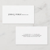 Elegantes, Berufliches und modernes Design Schlich Visitenkarte (Vorne/Hinten)