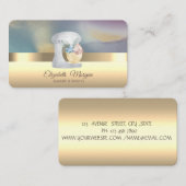 Elegantes Berufliches Watercolor Mixer Bäckerei Go Visitenkarte (Vorne/Hinten)