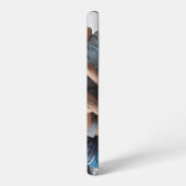 Elegantes Best Vater-je-Script-Foto Samsung Galaxy Hülle (Linke Seite)