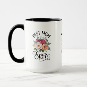 Elegantes Beste-Mutter-aller-Zeiten-Florales-Bouqu Tasse