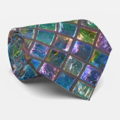 Elegantes bezauberndes Aqua farbige glänzende Krawatte (Gerollt)