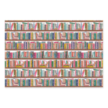 Elegantes Bibliotheksmuster-Papier