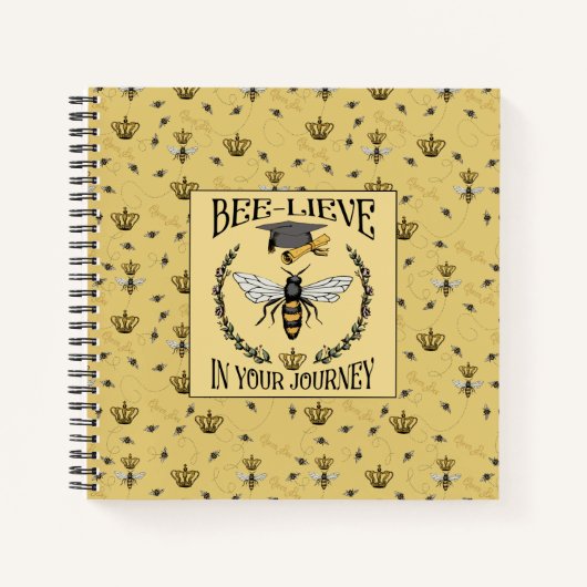 Elegantes Bienenleben auf Ihrer Reise Grad Keepake Notizblock (Vorderseite)
