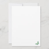 Elegantes Big Butterfly & Wildblume Brautparty Einladung (Rückseite)