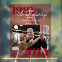 Elegantes Big Numbers 40. Hochzeitsjahrs-Foto