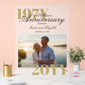 Elegantes Big Numbers 50. Hochzeitsjahrs-Foto Acrylschild (Hochzeit)