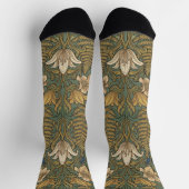 Elegantes biophiles Blumenmuster Socken (Oben)