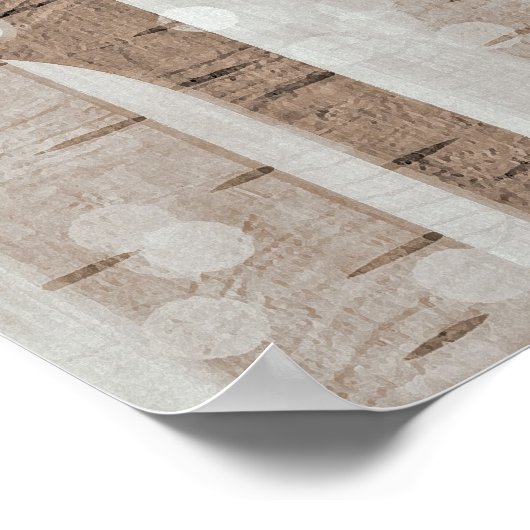 Elegantes Birch Trees Forest Acryllic Artwork | Poster (Ecke)