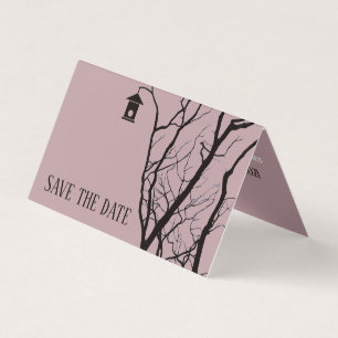 Elegantes Birdhouse, Foto Save the Date Karte