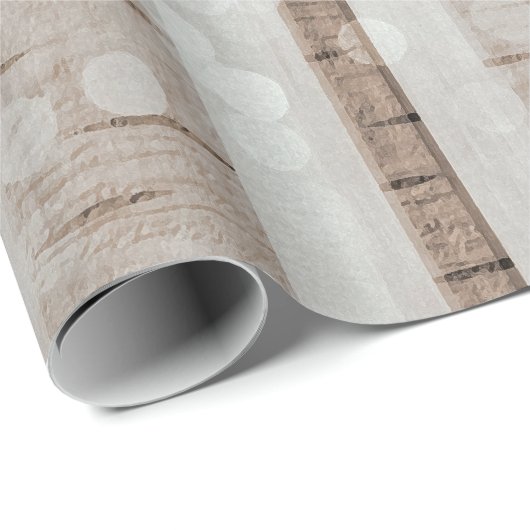 Elegantes Birkenwald Akrylic Artwork| Geschenkpapier (Rolleneckpunkt)