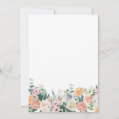 Elegantes Birthday Floral Peony Garden Party Einladung (Rückseite)