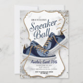 Elegantes Birthday Sneaker Ball Party anpassen Einladung (Vorderseite)