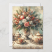 Elegantes Birthday Tea Party Einladung (Rückseite)