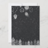 Elegantes Black and Gold-Cheers Silvester-Party Einladung (Rückseite)