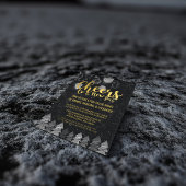 Elegantes Black and Gold-Cheers Silvester-Party Einladung