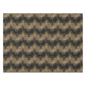 Elegantes Black and Gold Confetti Glitzer Party Tischdecke (Vorderseite (Horizontal))