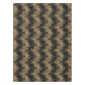 Elegantes Black and Gold Confetti Glitzer Party Tischdecke (Vorderseite)