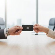 Elegantes Black and Gold Luxe Beruflich