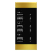 Elegantes Black and Imitate Werbekarte (Hinten)