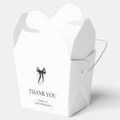 Elegantes Black Bow Chic 30. Geburtstag Party Geschenkschachtel (Geöffnet)