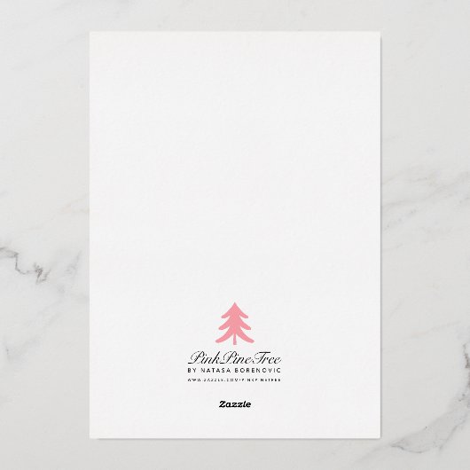 Elegantes Black Brautparty Folieneinladung (Rückseite)