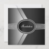 Elegantes Black Diamond Black Krawatte Party