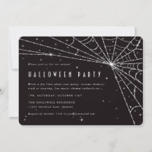 Elegantes Black Diamond Spider Web-Halloween-Party