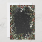 Elegantes Black Gold Adult Company Weihnachts-Part Einladung (Rückseite)