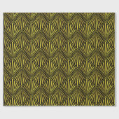 Elegantes Black Gold Art Deco Diamond #1 DIY BG Geschenkpapier (Flach)