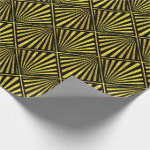 Elegantes Black Gold Art Deco Diamond #1 DIY BG Geschenkpapier (Ecke)