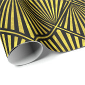 Elegantes Black Gold Art Deco Diamond #1 DIY BG Geschenkpapier (Rolleneckpunkt)