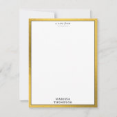 Elegantes Black & Gold Balloons Party Mitteilungskarte (Vorderseite)