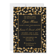 Elegantes Black Gold Corporate Party