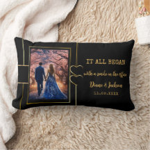 Elegantes Black Gold Couple Foto Personalisiert