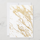 Elegantes Black Gold Custom Foto 50. Geburtstag Einladung (Rückseite)