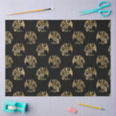 Elegantes Black Gold Dragon Tissue Paper Seidenpapier (Basteln)
