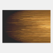 Elegantes Black & Gold Jubiläum Geschenkpapier Set (Vorderseite 2)