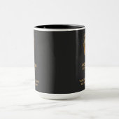 Elegantes Black Gold Lion Luxe Business Logo Tasse (Zentrum)