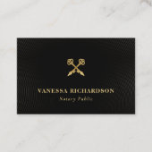 Elegantes Black & Gold Skelett Wichtiges QR-Foto Visitenkarte (Vorderseite)