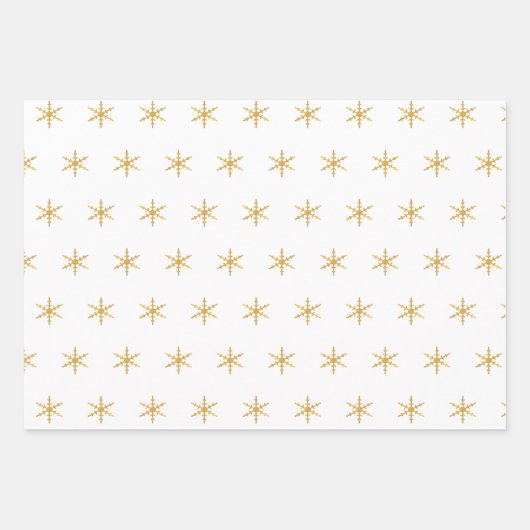 Elegantes Black Gold Weihnachtsbaum Muster Geschen Geschenkpapier Set (Vorderseite 2)