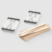 Elegantes Black Lace Hochzeitsprogramm Fächer (Non-assembled)